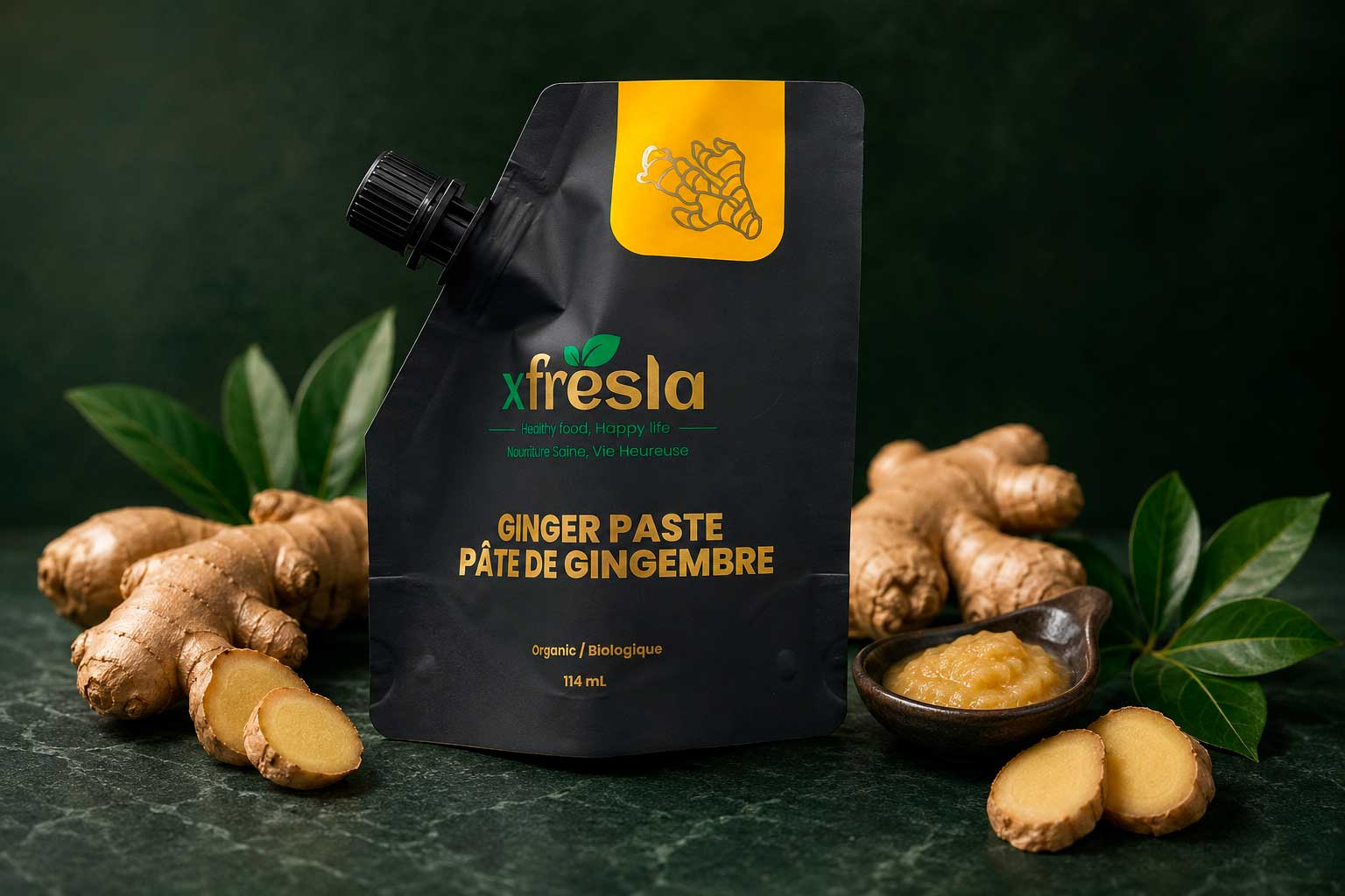 Pasta orgánica de jengibre de Junín